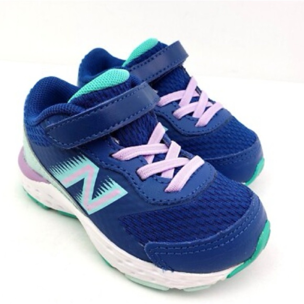 Size 5.5 Toddler New Balance Kids' Blue and Purple Sneakers